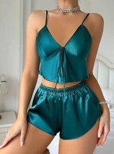 Pigiama donna 2 pezzi raso set