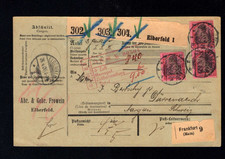 Reich Tedesco 1900- 80 Pfg. Reichspost, Rara MeF, Perfin. Pacchetto (a3439)