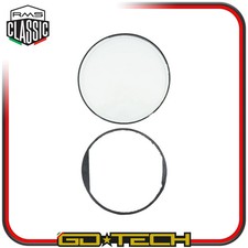 KIT VETRO GHIERA NERA CORNICE