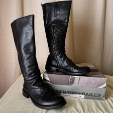 Stivali alti in pelle