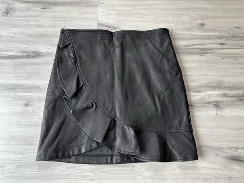 Minigonna donna ecopelle - , nera