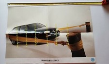 Volkswagen Golf 1.6 101 CV 1990 circa depliant POSTER ITALIANO auto brochure