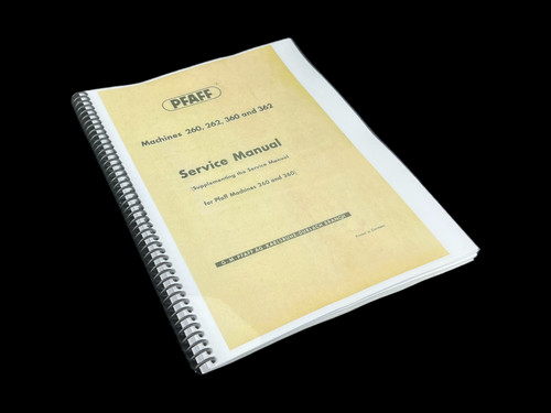 Pfaff 260 262 360 - 362, manuale