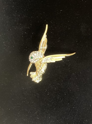 Spilla colibrì vintage - , pavè