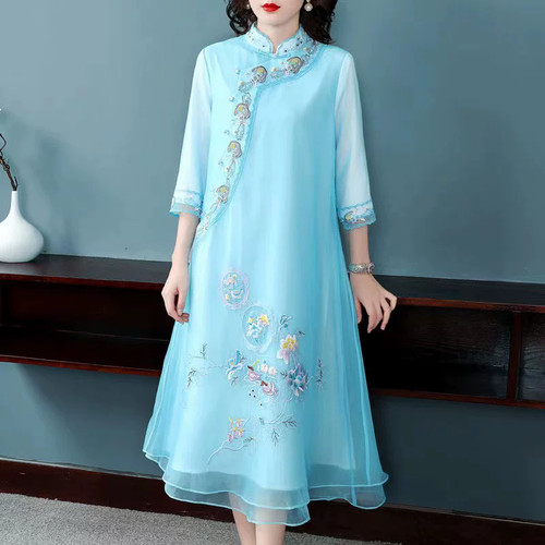 Chiffon trasparente donna