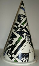 GRANDE CONO CERAMICA 1980 STILE MEMPHIS ETTORE SOTTSASS DESIGN RARO MID CENTURY