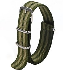 CINTURINO OROLOGIO NATO 20MM BOND VERDE SABBIA PREMIUM QUALITY