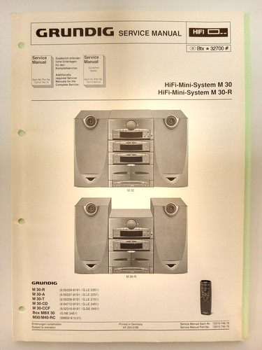 Grundig service manual manuale - service,