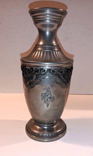 Antico vaso peltro decorato - antico,