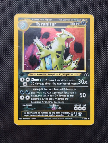 Pokémon tyranitar 1a - 12/75,