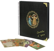 1 ALBUM PER CARTOLINE CON 10 FOGLI TRASPARENTI IN OFFERTA