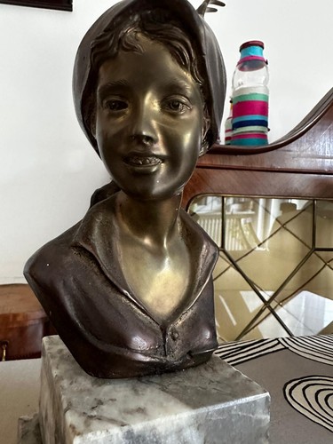 Antico busto scultura - antico, bronzo
