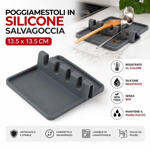 Poggiamestoli silicone - in,
