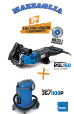 RURMEC KIT SCANALATORE RSL150 2300W CON 2 DISCHI + ASPIRATORE 35/1100P