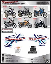 TRANSALP XL 700 V XLV 2008 TRASPARENTE ADESIVI STICKERS DECALS DECALCOMANIE
