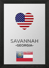 Savannah Georgia poster arte