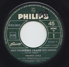 France GALL * 60's FRENCH POP MODETTE YéYé Girl 45 * Listen!