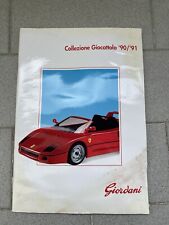 GIORDANI CATALOGO 1990-91 DEPLIANT AUTO PEDALI BAMBINO TRICICLO CAR PORSCHE F40