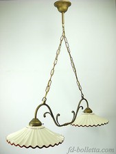Lampadario liberty ottone