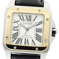 Orologio Uomo Automatico Cartier Santos 100 LM W20072X7 K18YG Lunetta_820807