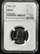 1966 25C Washington quarto di