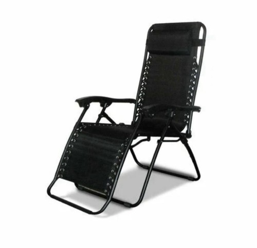 Sedia sdraio nero giardino - ,