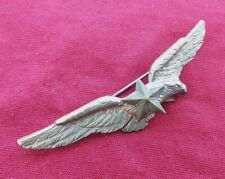 Distintivo A.M. da Pilota Militare fine anni '40 argentato primo modello