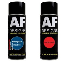 Motorradlack Spraydose Set für  Motoguzzi MGUZ104 Blu Roma Basislack Klarlack Sp