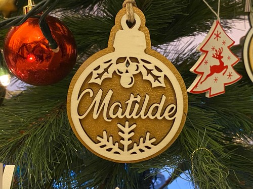 Pallina natale con - di,