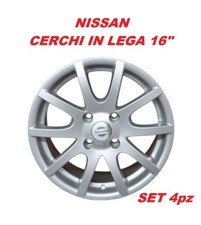 NISSAN SET 4 CERCHI IN LEGA