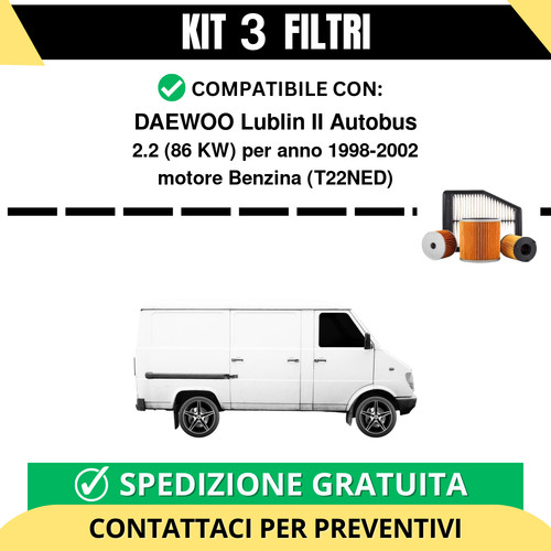 Kit filtri tagliando per - kit,