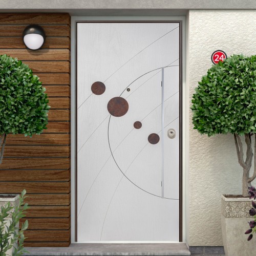 Porta blindata con - con, pannello