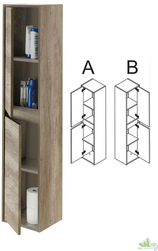 Kit colonna bagno sospesa - colonna,