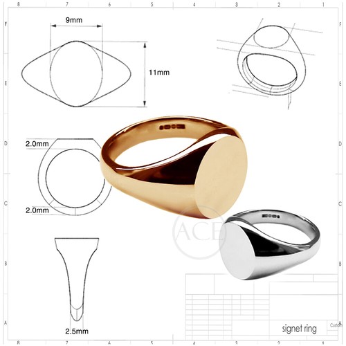 9ct solido oro giallo donna - 9ct,