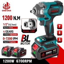 Avvitatore a Impulsi Brushless 1200Nm Trapani a batteria con doppia batteria