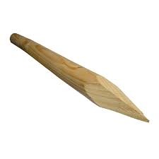 PALO TONDO CON PUNTA A DIAMANTE PER RECINZIONI MODULARI cm. Ø 7 x 7 x h.150