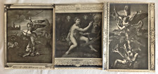 ALINARI 3 FOTO INIZIO '900   RAFFAELLO SANZIO  PARIGI  LOUVRE AUTENTICHE