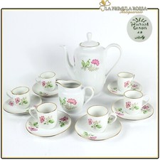 Servizio da caffè antico in porcellana Richard ginori tazzine a fiori vintage