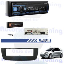 Kit Radio Autoradio ALPINE UTE-200BT mascherina 1 DIN Nera FIAT PUNTO EVO