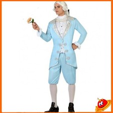 Costume Uomo Cortigiano Rinascimento Azzurro Tg 48/54