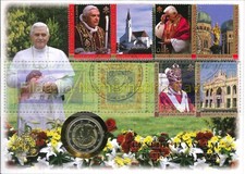2007 - PAPA BENEDETTO XVI 2 euro  BUSTA FILATELICA NUMISMATICA