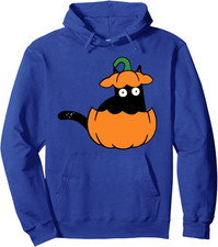 Gatto Nero Divertente in Zucca