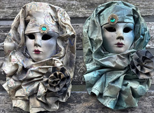 Maschere veneziane ceramica - veneziane,