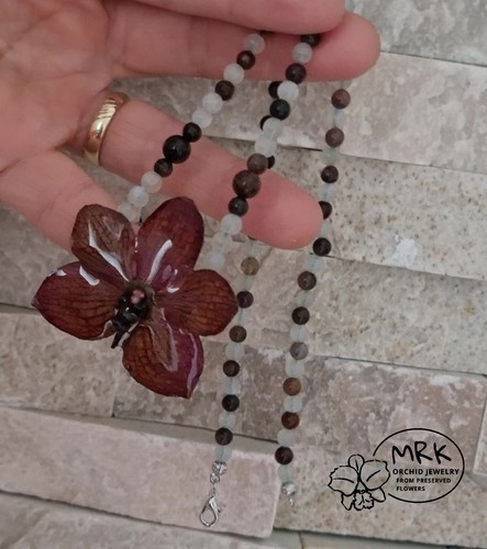 Collana orchidea vanda con - orchidea,