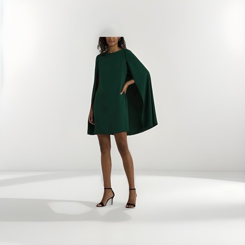 Mini abito donna verde
