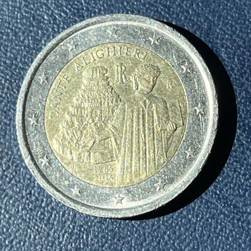 Moneta rara euro - moneta, dante