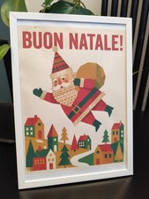 Quadro Babbo Natale Vintage