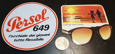 (469) LOTTO 2 Adesivi originali 70 80 autocollant Stickers Occhiali Persol 649
