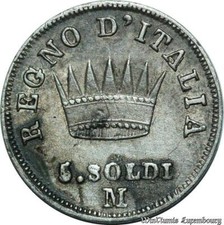 C3479 Italy 5 Soldi Napoleon I