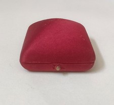 Antica scatola per gioielli (anello) Ostorero Torino rossa vintage 1950s